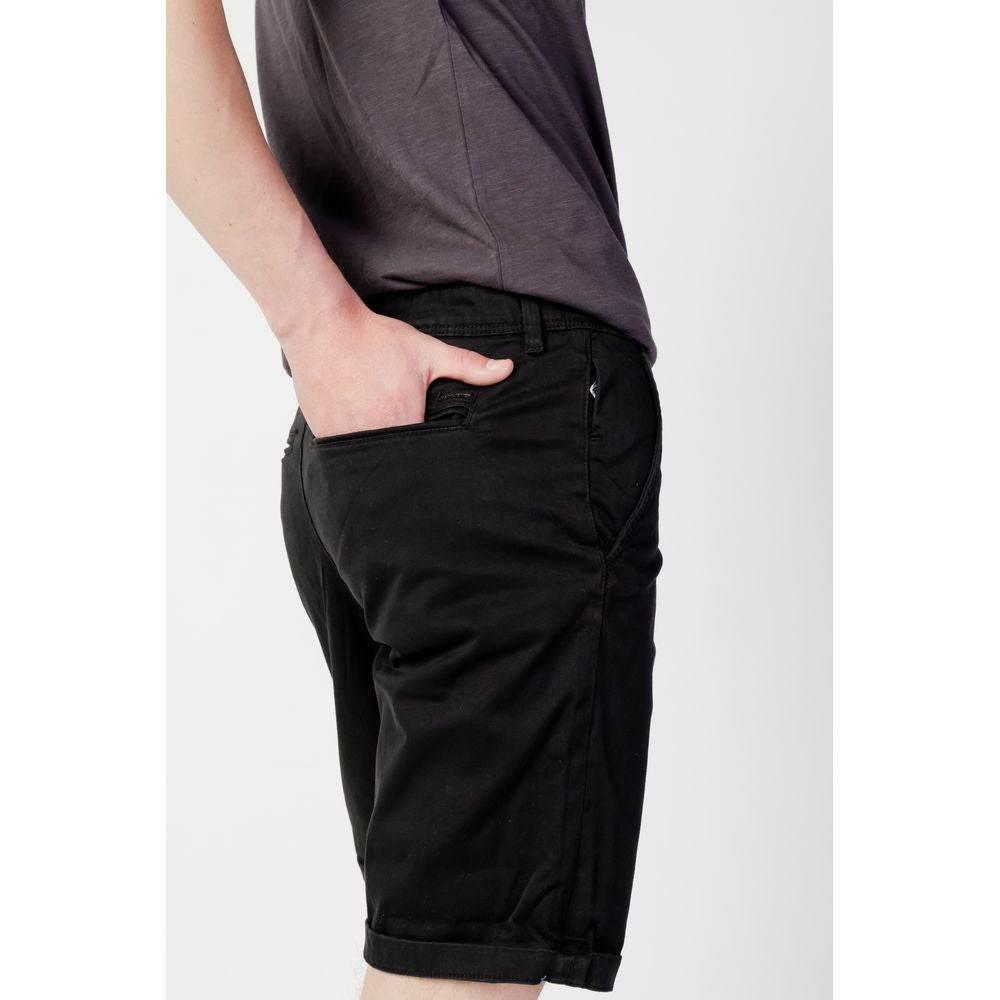 Jack Jones Black Cotton Short - Hilstor