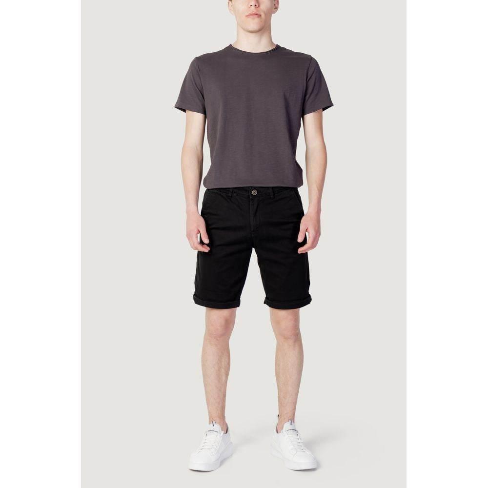 Jack Jones Black Cotton Short - Hilstor