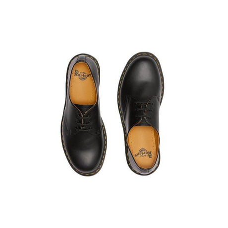 Dr. Martens Black Leather Flat Shoe - Hilstor