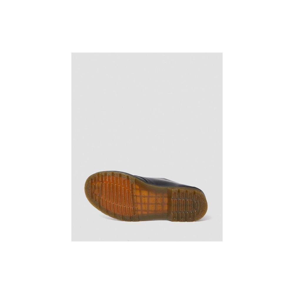 Dr. Martens Black Leather Flat Shoe - Hilstor