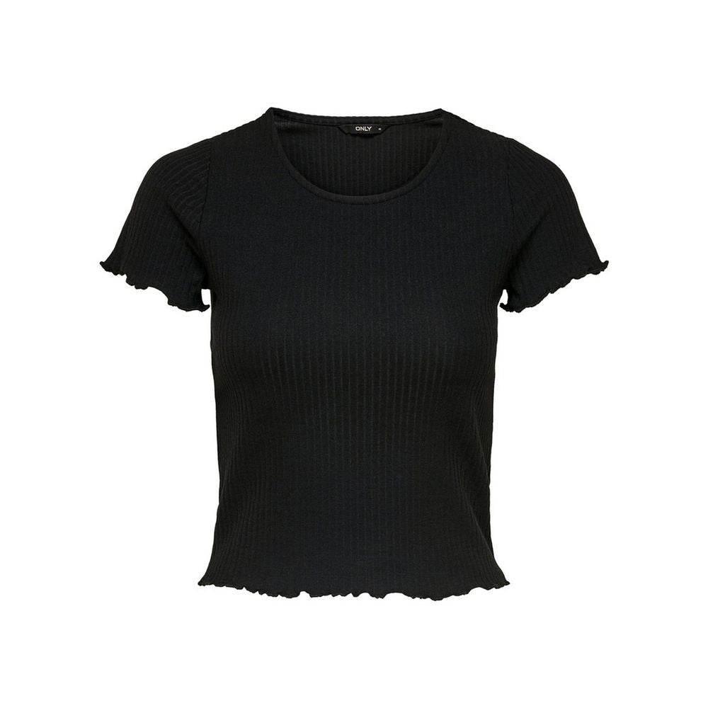 Only Black Polyester Tops & T-Shirt - Hilstor