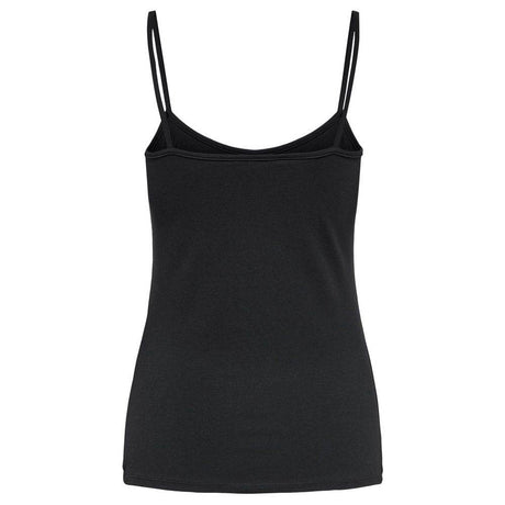 Only Black Cotton Tops & T-Shirt - Hilstor