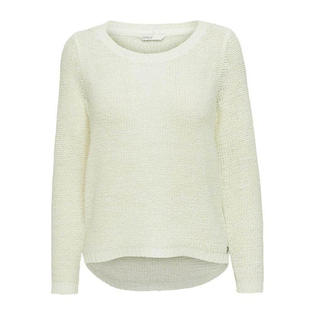 Only White Polyester Sweater - Hilstor