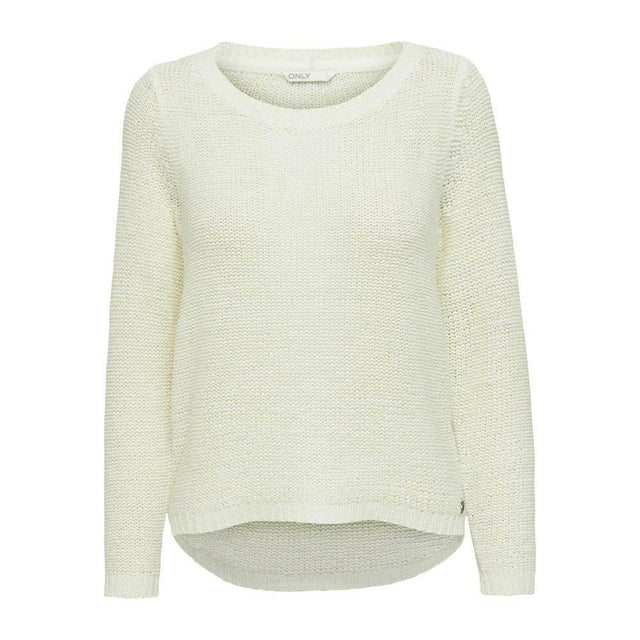 Only White Polyester Sweater - Hilstor