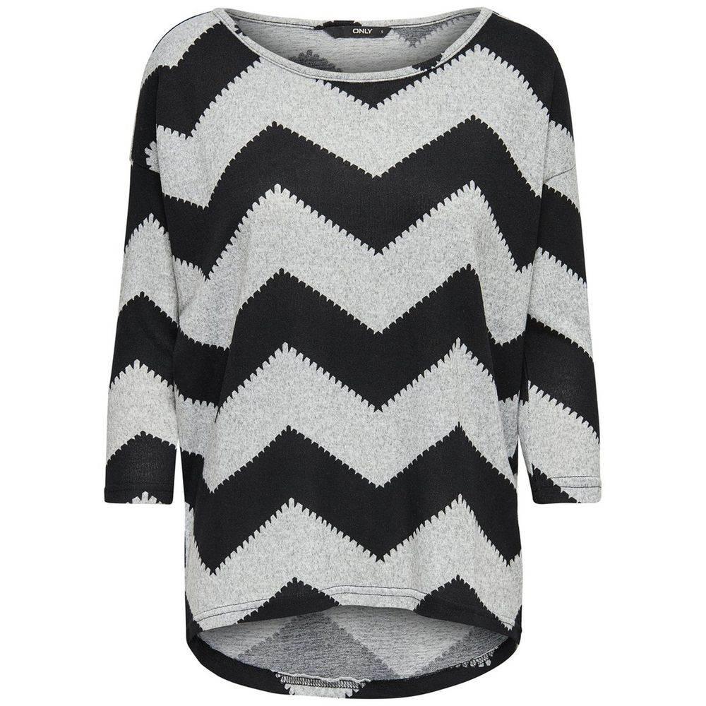 Only Gray Polyester Tops & T-Shirt - Hilstor