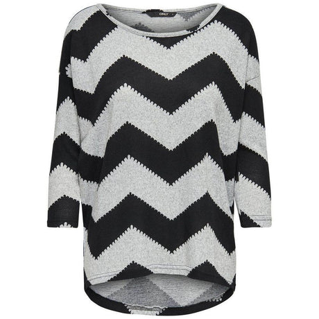 Only Gray Polyester Tops & T-Shirt - Hilstor