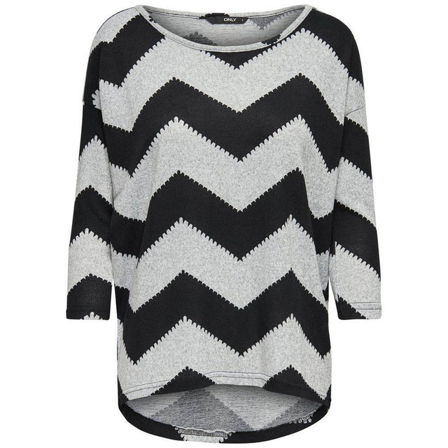 Only Gray Polyester Tops & T-Shirt - Hilstor