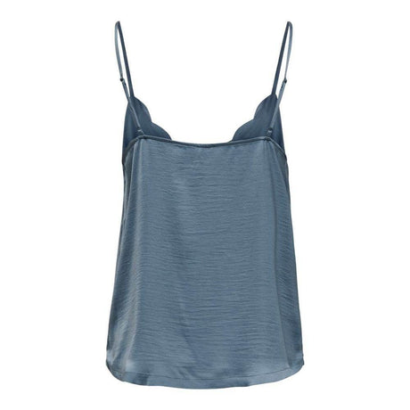 Only Blue Polyester Tops & T-Shirt - Hilstor