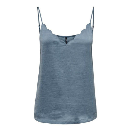 Only Blue Polyester Tops & T-Shirt - Hilstor