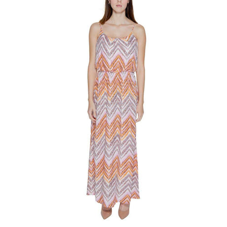 Only Multicolor Viscose Dress - Hilstor