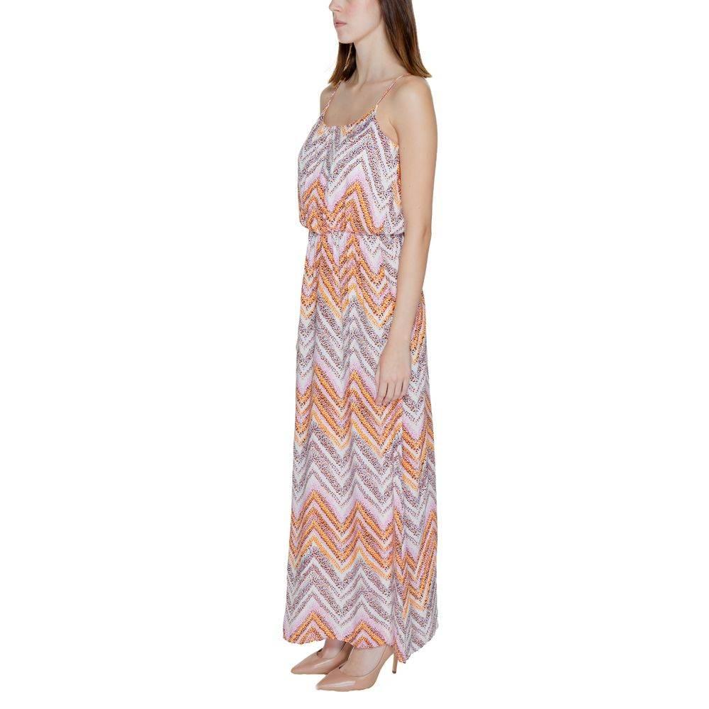 Only Multicolor Viscose Dress - Hilstor