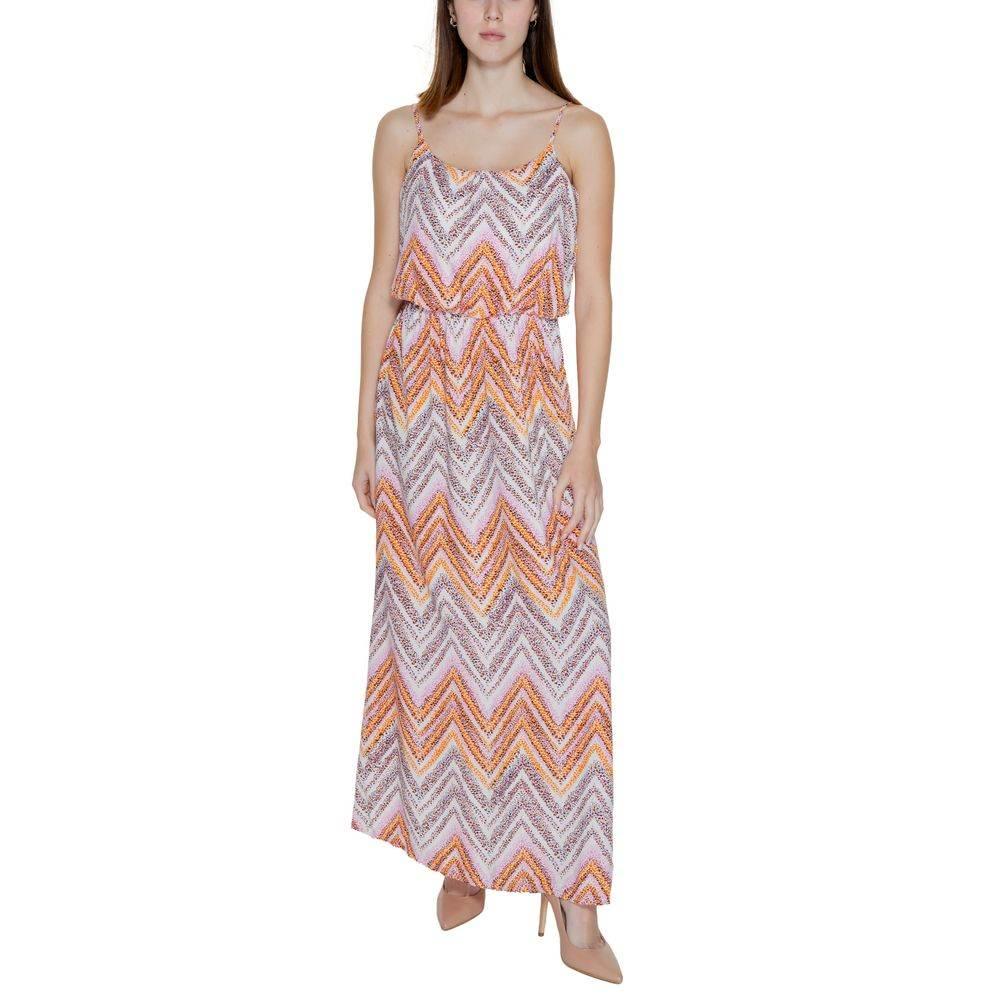 Only Multicolor Viscose Dress - Hilstor
