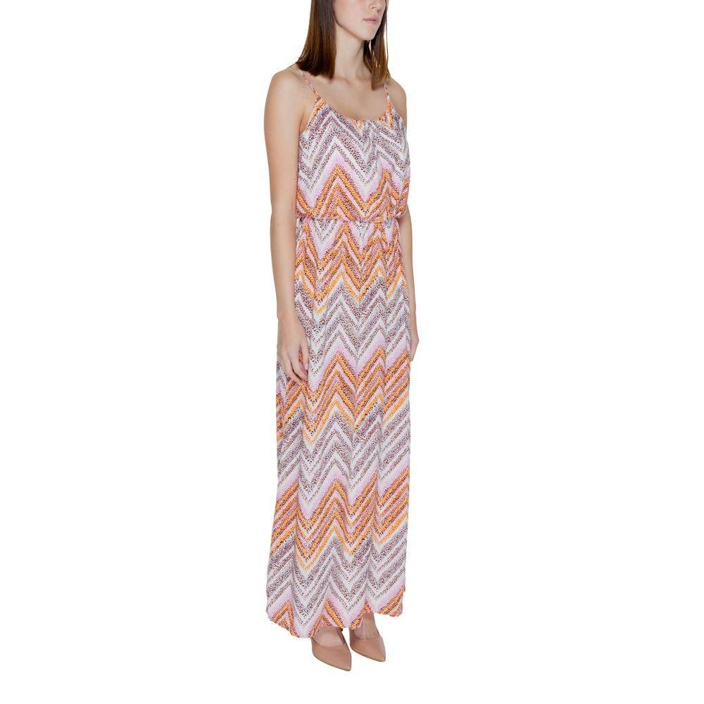 Only Multicolor Viscose Dress - Hilstor