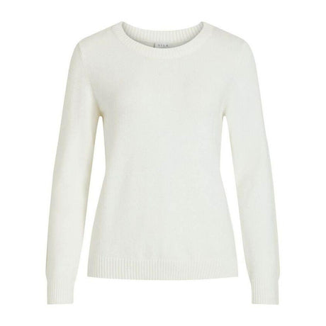 Vila Clothes White Viscose Sweater - Hilstor