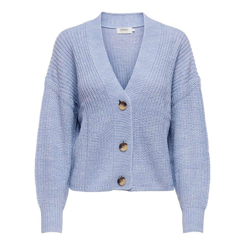 Only Blue Acrylic Cardigan - Hilstor