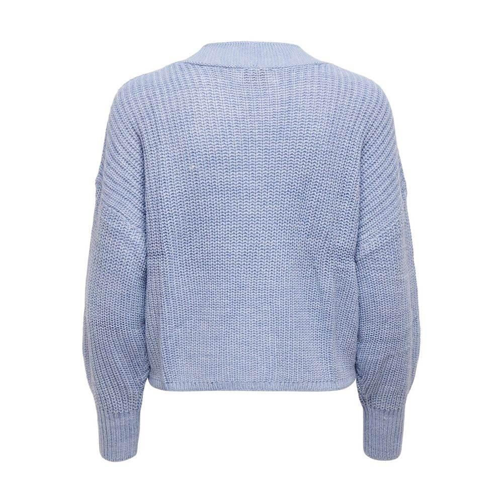 Only Blue Acrylic Cardigan - Hilstor