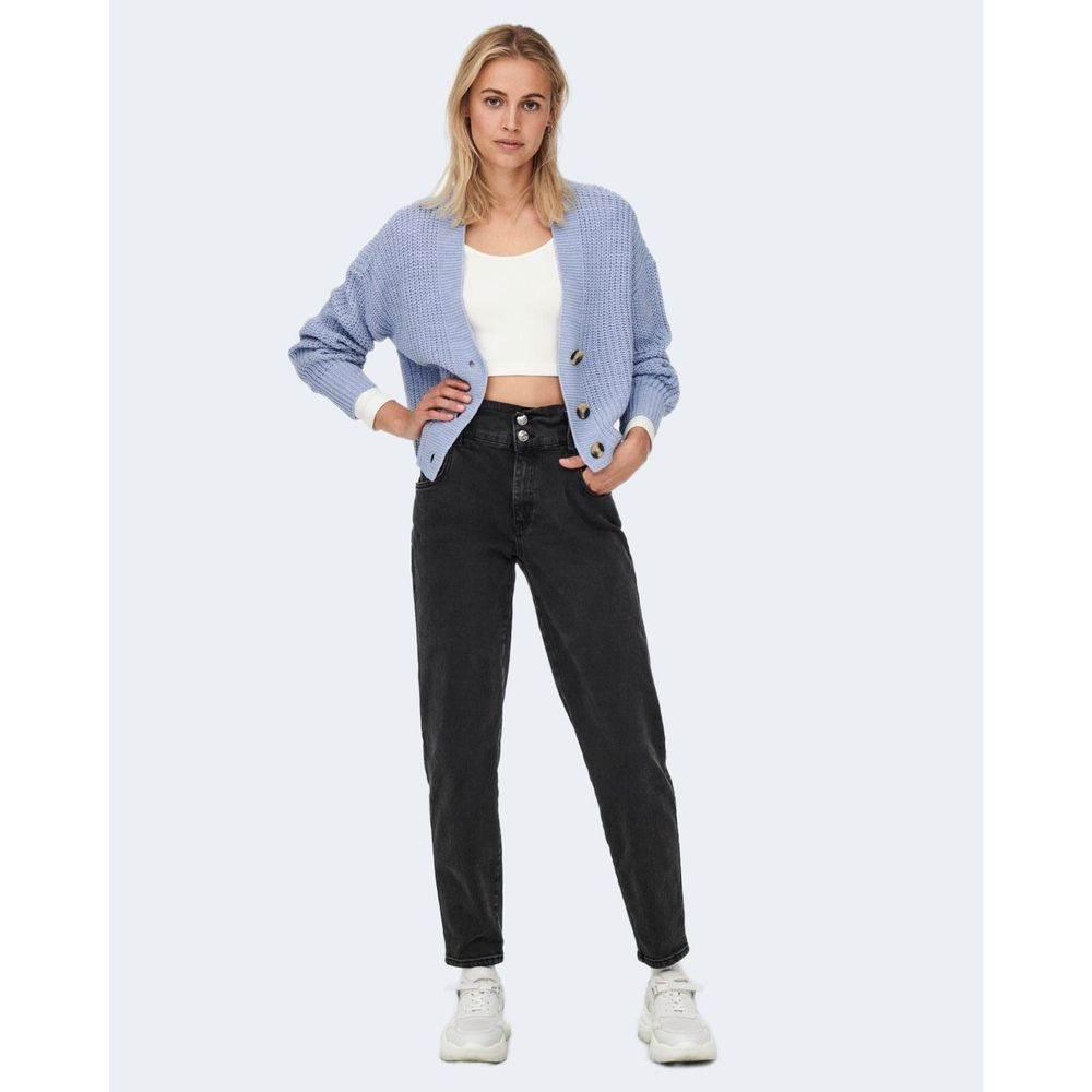 Only Blue Acrylic Cardigan - Hilstor