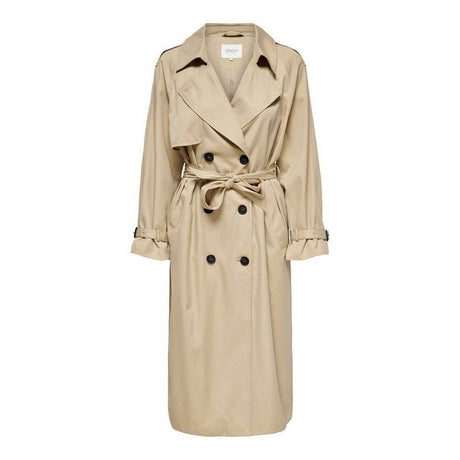 Only Beige Polyester Jackets & Coat - Hilstor