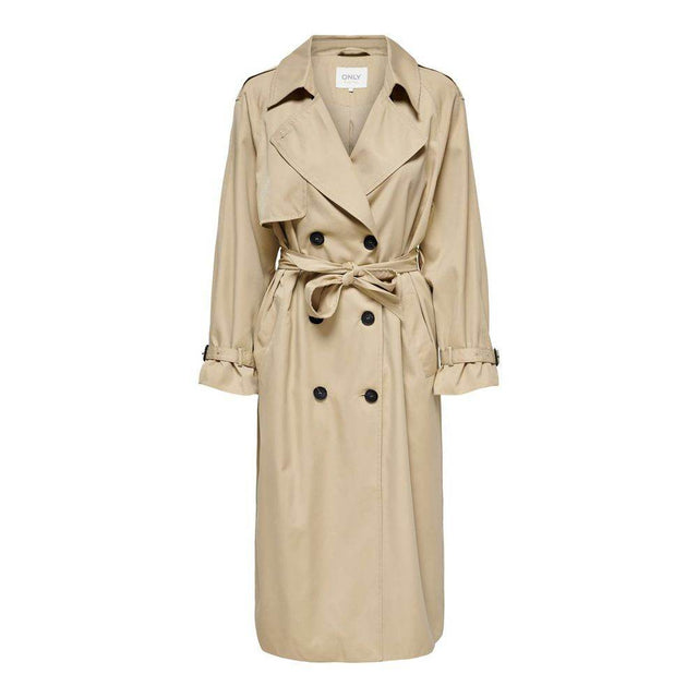 Only Beige Polyester Jackets & Coat - Hilstor