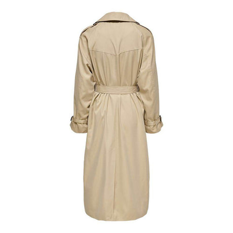 Only Beige Polyester Jackets & Coat - Hilstor