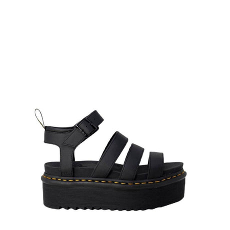 Dr. Martens Black Leather Flat Shoe - Hilstor
