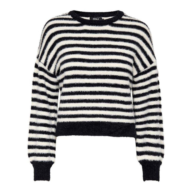 Only Black And White Acrylic Tops & T-Shirt - Hilstor