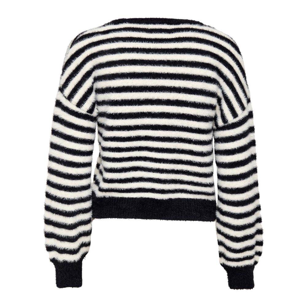 Only Black And White Acrylic Tops & T-Shirt - Hilstor