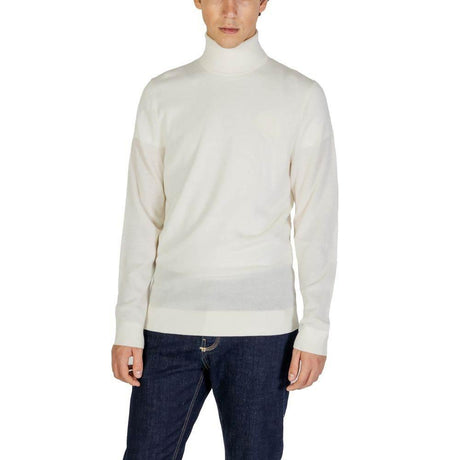 Calvin Klein Jeans Cream Wool Turtleneck - Hilstor