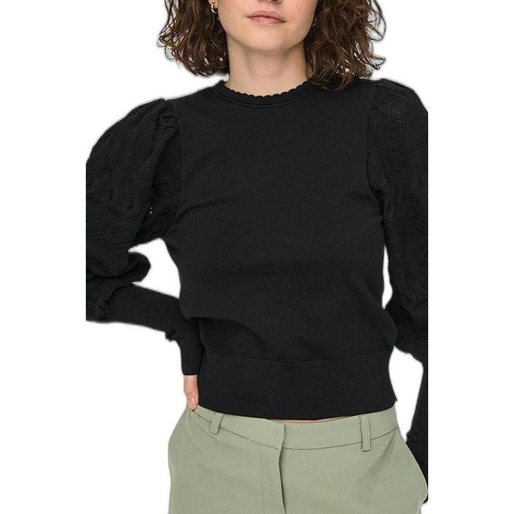 Only Black Polyester Tops & T-Shirt - Hilstor