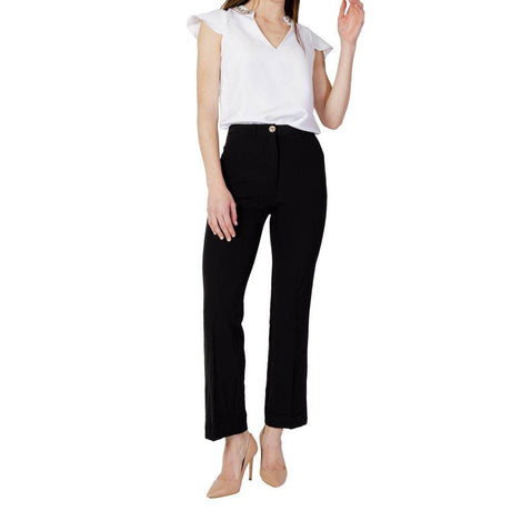 Guess Black Polyester Jeans & Pant - Hilstor