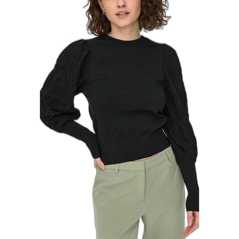 Only Black Polyester Tops & T-Shirt - Hilstor
