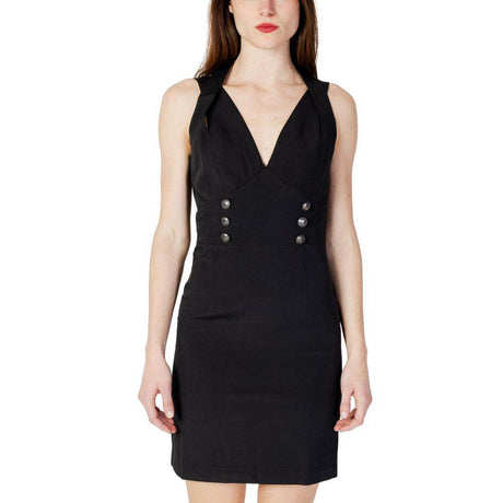 Guess Black Polyester Dress - Hilstor
