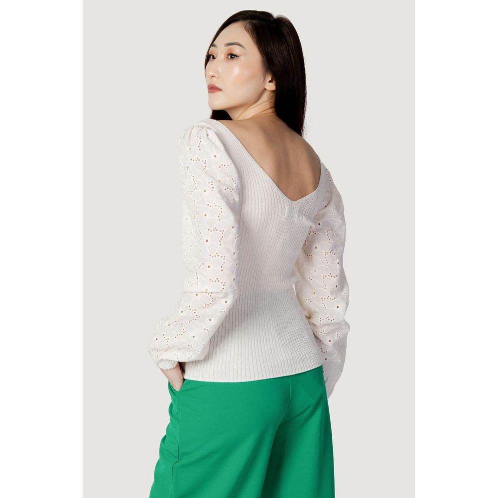 Only Beige Cotton Tops & T-Shirt - Hilstor