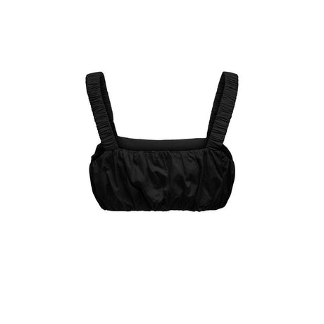 Only Black Cotton Tops & T-Shirt - Hilstor