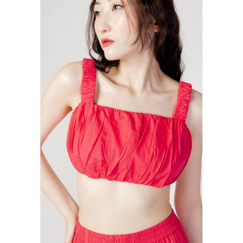Only Orange Cotton Tops & T-Shirt - Hilstor