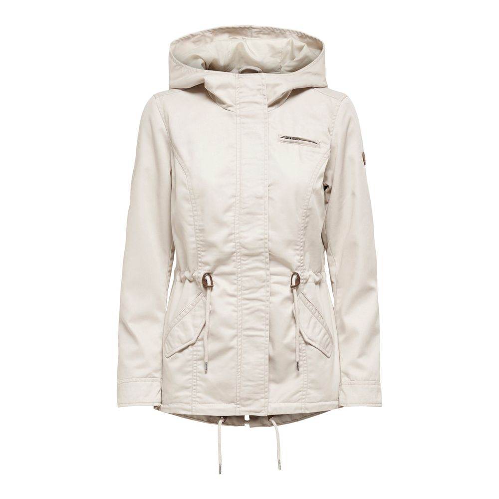 Only Beige Polyester Jackets & Coat - Hilstor