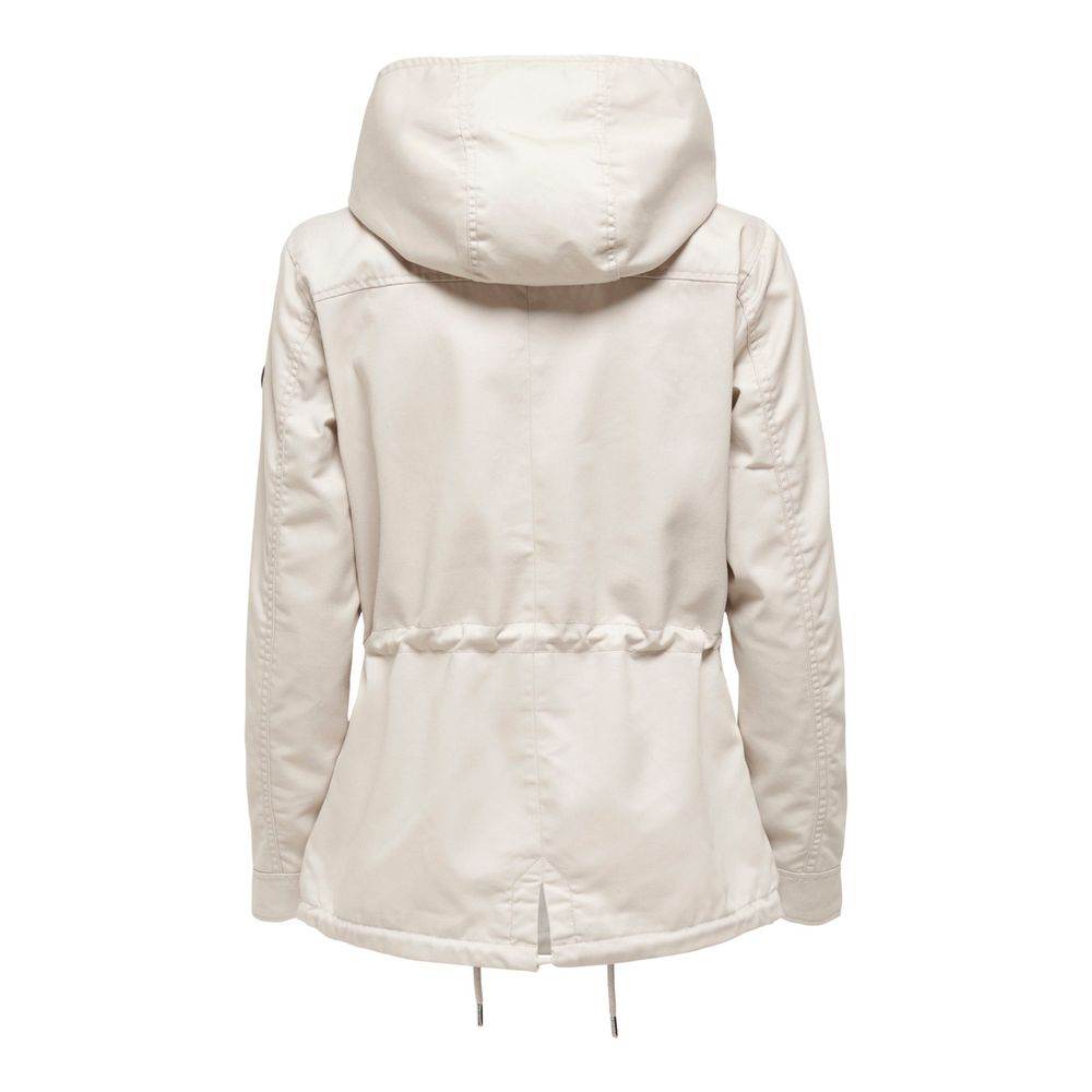 Only Beige Polyester Jackets & Coat - Hilstor