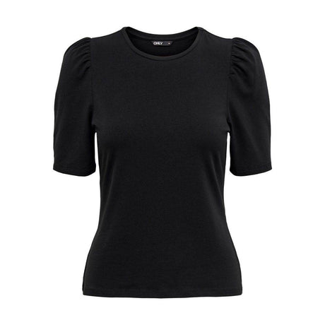 Only Black Cotton Tops & T-Shirt - Hilstor