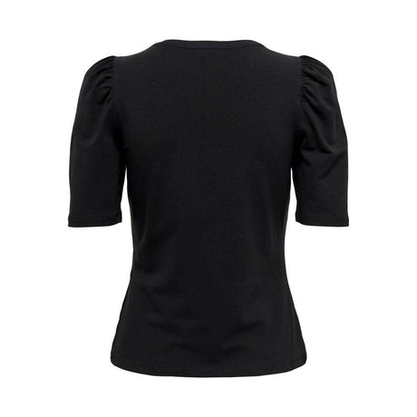 Only Black Cotton Tops & T-Shirt - Hilstor