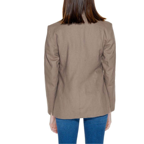 Only Brown Linen Suits & Blazer - Hilstor