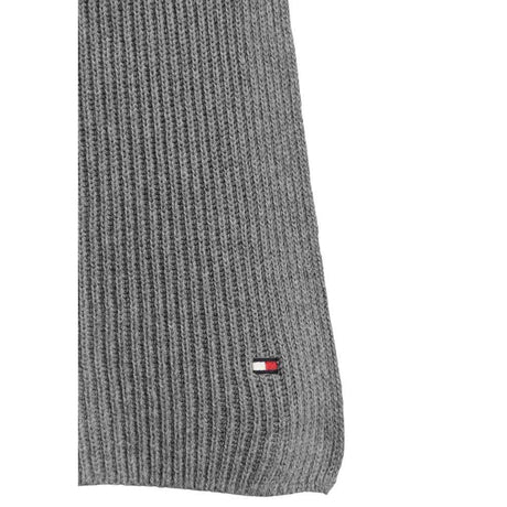Tommy Hilfiger Gray Organic Cotton Scarf - Hilstor