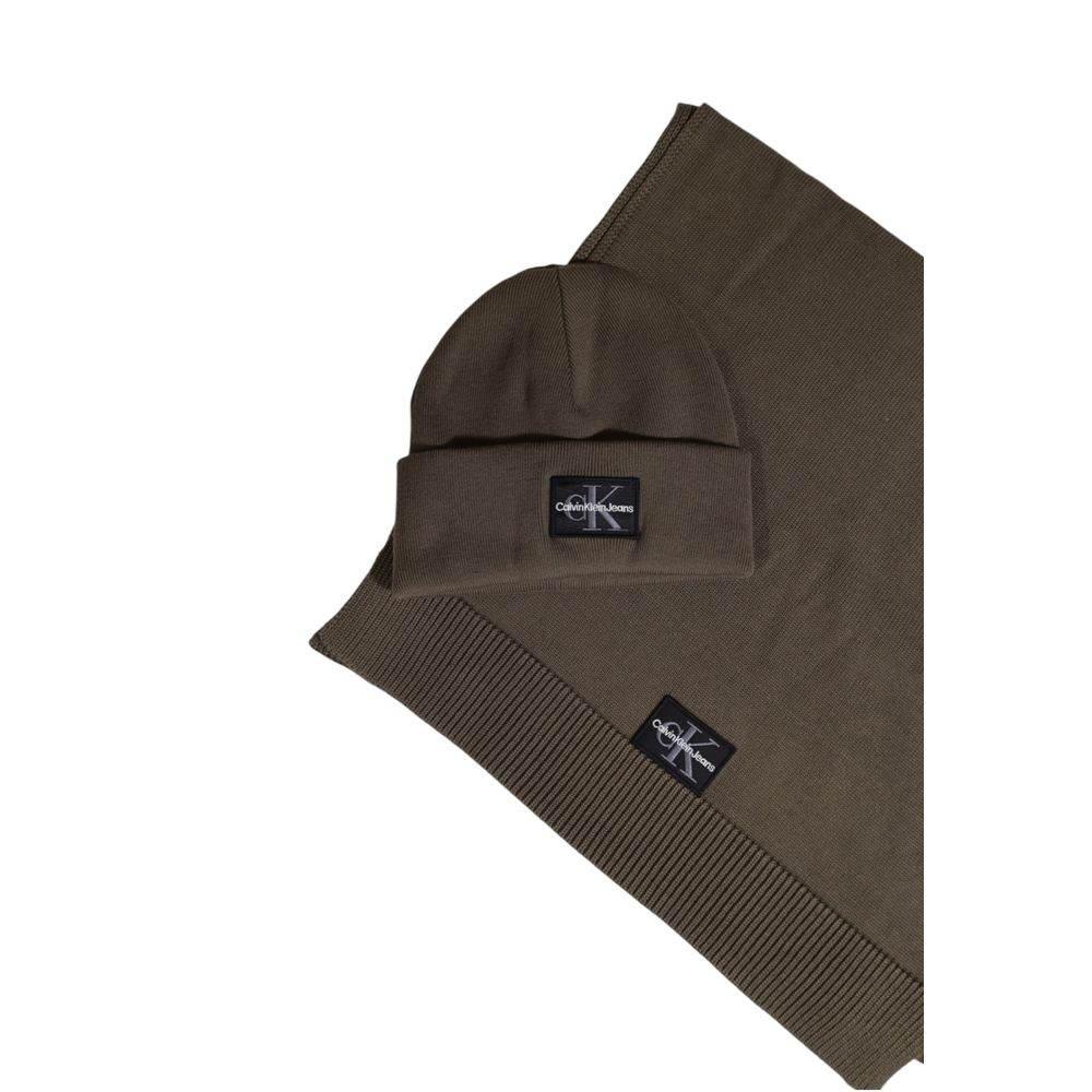 Calvin Klein Jeans Brown Cotton Scarf - Hilstor