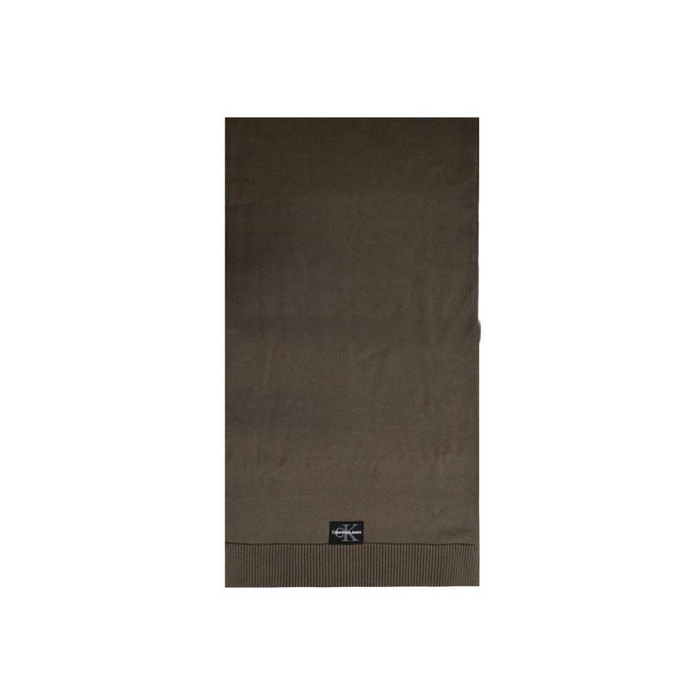 Calvin Klein Jeans Brown Cotton Scarf - Hilstor