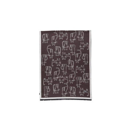 Sandro Ferrone Brown Viscose Scarf - Hilstor