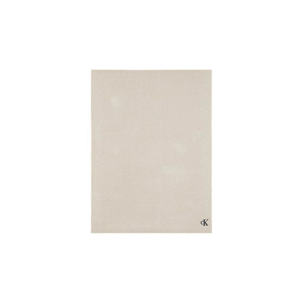 Calvin Klein Beige Cotton Scarf - Hilstor