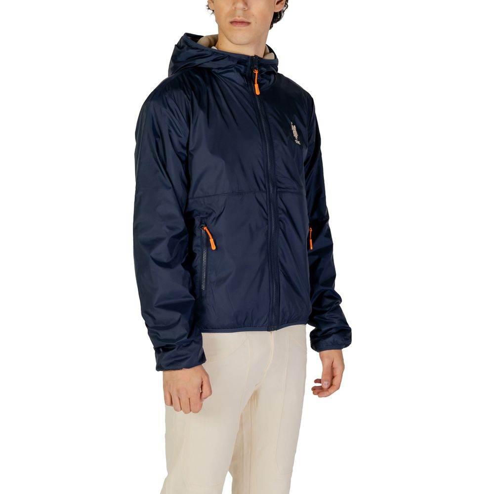 U.S. POLO ASSN. Blue Polyamide Jackets & Coat - Hilstor