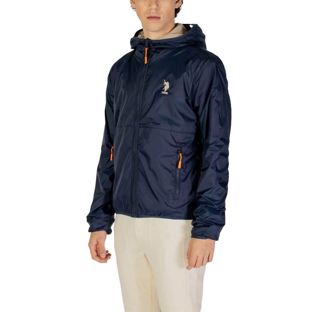 U.S. POLO ASSN. Blue Polyamide Jackets & Coat - Hilstor