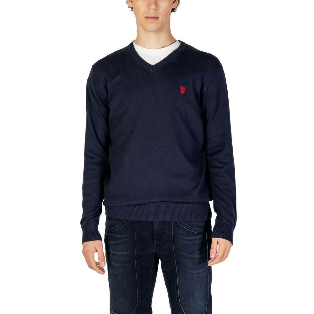 U.S. POLO ASSN. Blue Cotton Sweater - Hilstor