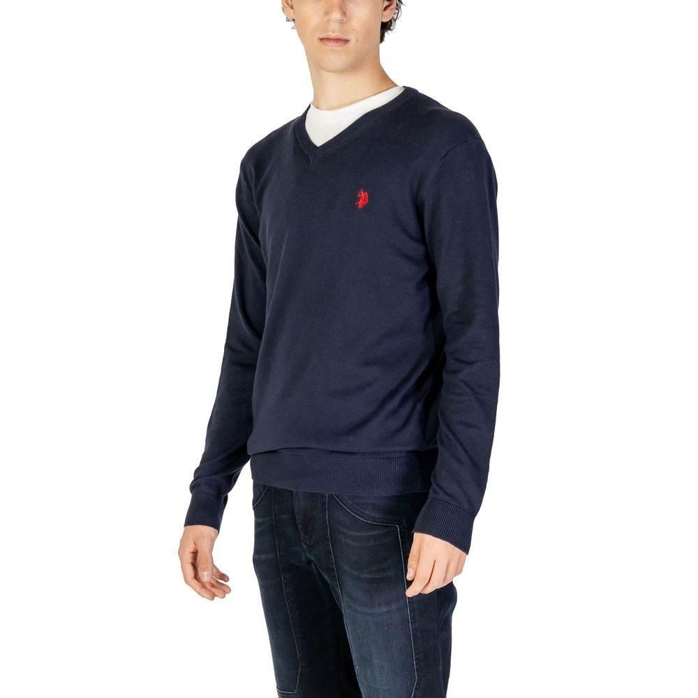 U.S. POLO ASSN. Blue Cotton Sweater - Hilstor