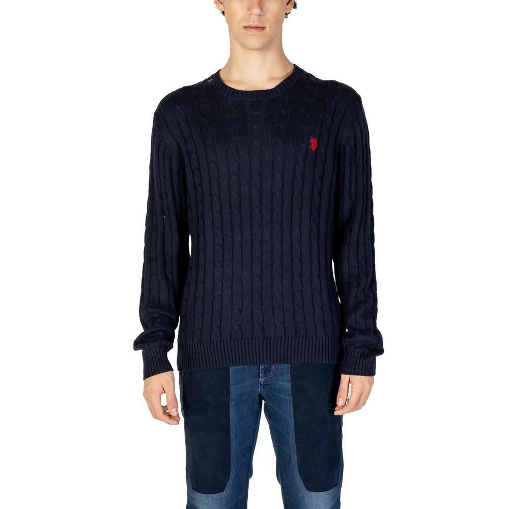 U.S. POLO ASSN. Blue Cotton Sweater - Hilstor